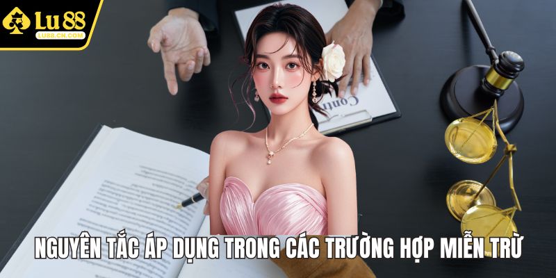 Nguyên tắc áp dụng trong các trường hợp miễn trừ